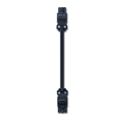 Cable de Unión para Lámparas LED / Conexión Daisy Chain hasta 4 Unidades / 60 cm / 3 Polos / Voltaje Universal 100-240V AC / Sistema Clic sin Herramientas