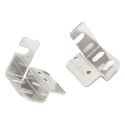 Soportes de Montaje Atornillable / Perfil Bajo / Slide-and-Lock / Acabado Galvanizado / 2 Piezas