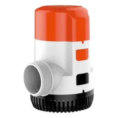 Bomba Sumergible / 3700 GPH (14000 LPH) / 12V CD / Impulsor Grande / Anti-Airlock / Conector Rápido / Puertos Rectos o 90°