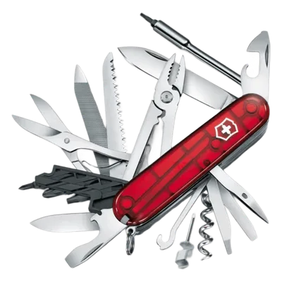 Navaja Multifunción / 39 Herramientas / Llave Tuercas Tecnológica / Dados Hexagonales D-SUB 4-5 mm / Bits Phillips-Torx-Hex / ABS-Cellidor / 91x34x27 mm / 187 g