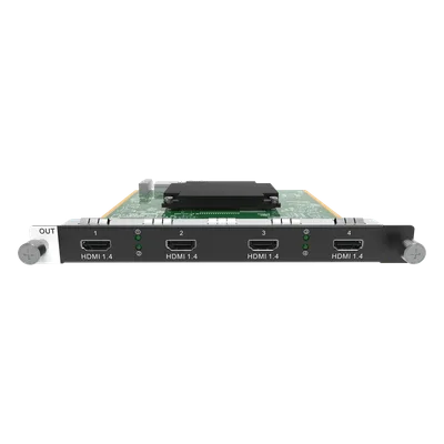 Tarjeta de Salida HDMI / 4 Puertos / HDMI 1.3 y 1.4 / 4K@60Hz / Single Link / Serie H