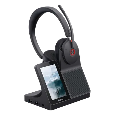 Estación de Trabajo Inalámbrica DECT / Pantalla Táctil 4" / Bluetooth 5.3 / ANC Híbrida / Alcance 185 m (606.9 ft) / Hub USB