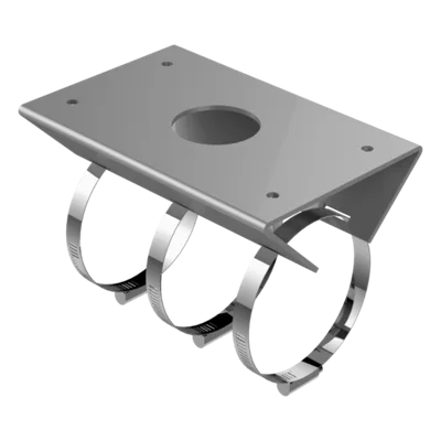 Montaje de Poste para Exterior / Aleación de Aluminio / IP66 / Brazo 305mm (1 pie) / Compatible con 40+ Modelos PTZ