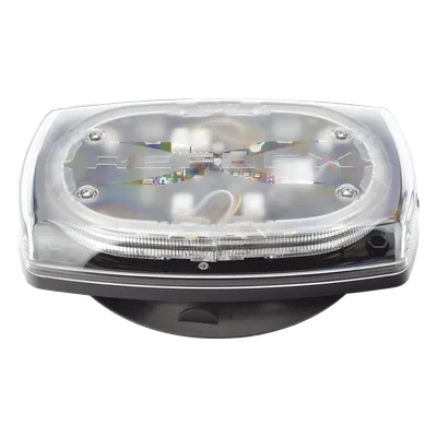 Minibar LED / 10 Pulgadas / 48 LEDs / 91 Patrones de Destello / 12-24 VDC / Base Magnética / Lente Transparente