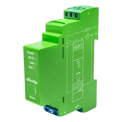 Regulador Inteligente DIN / 1 Canal / Atenuación Progresiva / Medición de Potencia / Wi-Fi 2.4 GHz / Bluetooth / Ethernet / 110-240V AC / 16 A