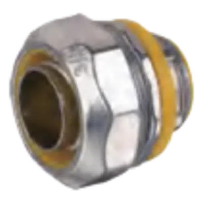 Conector Recto para Tubo Liquid Tight / Aleación de Zinc / Sujeción con Tornillo / Rosca NPT-Métrica / Aislamiento Dieléctrico