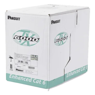 Cable UTP / Categoría 6 Mejorado / 23 AWG / 305 m (1000 ft) / 4 Pares / PVC CM / Bobina Reelex
