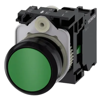 Botón de Mando Industrial / 22 mm / IP69K / Contacto Normalmente Abierto / 10 A / 500 V AC/DC