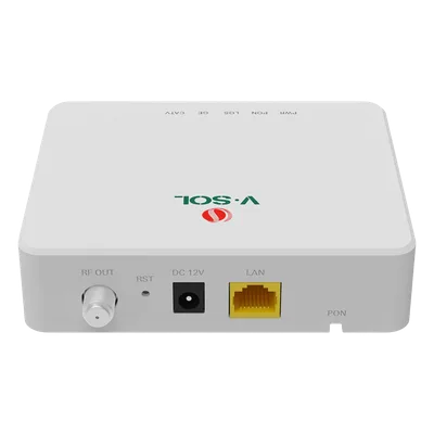 ONU Bridge / Dual GPON-EPON / 1x SC/APC PON / 1x LAN Gigabit / 1x CATV / Triple Play / 130x100x30 mm (5.1x3.9x1.2 in)