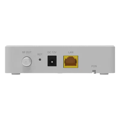 ONU Bridge / Dual GPON-EPON / 1x SC/APC PON / 1x LAN Gigabit / 1x CATV / Triple Play / 130x100x30 mm (5.1x3.9x1.2 in)
