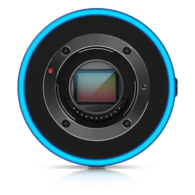 Cámara IP AI DSLR / 4K 8MP 30 fps / Sensor 4/3' 10MP / Lente 45 mm / Ángulo 21.6° / PoE+ 17.77 W / IPX5