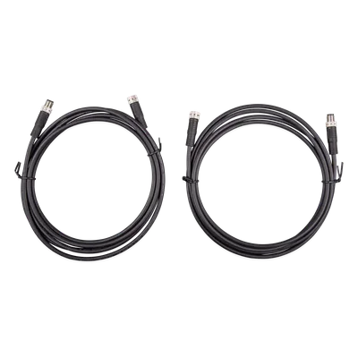 Cable de Comunicación BMS / Conector Circular M8 / 2 m (6.6 ft) de Longitud / 2 Piezas / Compatible con Baterías Victron Litio NG