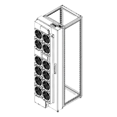 Enfriador de Puerta Trasera / Agua Refrigerada / 42U / 800W / 12 Ventiladores DC / IP20 / 195-277V / Ethernet