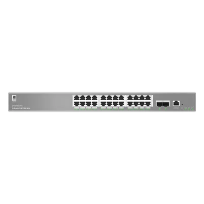 Switch Empresarial Administrable / Capa 2++ / 24 Puertos Gigabit / 2 SFP+ / 88 Gbps / VLAN 4K / QoS Avanzado / GDMS Cloud