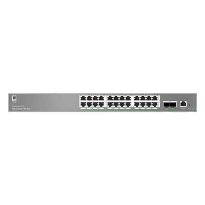 Switch Administrable L2++ / 24 Puertos Gigabit PoE / PoE++ 250W / 2 Puertos SFP+ / 88 Gbps / VLAN 4K / QoS Avanzado