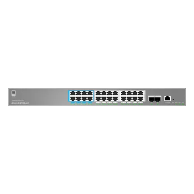 Switch Administrable L2++ / 24 Puertos Gigabit PoE++ 400W / 2 SFP+ / 88 Gbps / 65.472 Mpps / VLAN 4K / QoS Avanzado