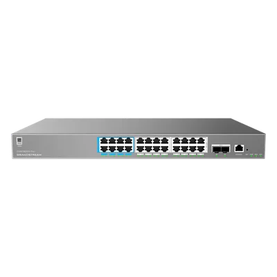 Switch Administrable L2++ / 24 Puertos Gigabit PoE++ 400W / 2 SFP+ / 88 Gbps / 65.472 Mpps / VLAN 4K / QoS Avanzado