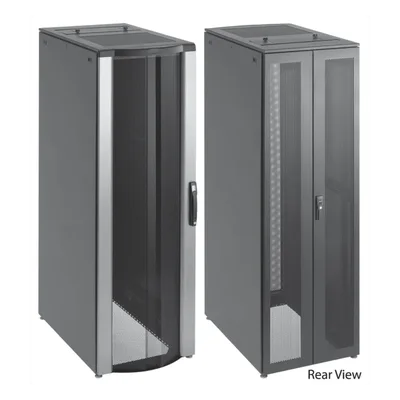 Gabinete para Servidores / 42 UR / Acero 16ga / Puertas Perforadas Frontal y Trasera / Profundidad Extendida 1200 mm / Ancho 600 mm