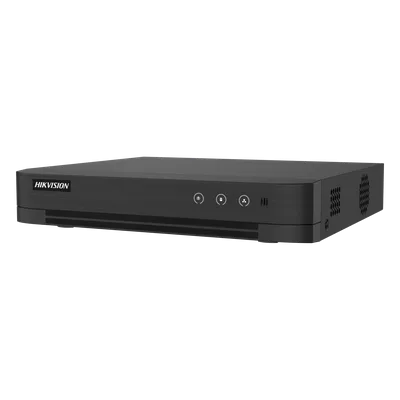 DVR Pentahíbrido / 4 Canales TURBOHD + 2 Canales IP / 3K Lite 2560x1440 / Audio Bidireccional / AcuSense / H.265+ / 1 Bahía HDD hasta 10 TB