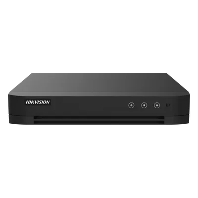 DVR Híbrido / 16 Canales TURBOHD + 8 Canales IP / 3K Lite 2560x1440 / Audio Bidireccional por Coaxitron / AcuSense / H.265+ / 1 Bahía HDD hasta 10 TB / Salida Full HD
