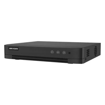 DVR Híbrido / 8 Canales TURBOHD + 4 Canales IP / 3K Lite 2560x1440 / H.265+ / Audio Bidireccional Coaxitron / AcuSense IA / 1 Bahía HDD hasta 10 TB / Salida Full HD