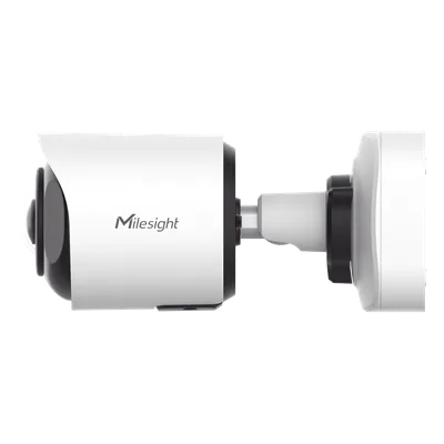 Cámara Bullet Mini Panorámica 180° AI / 4K UHD / Super WDR 120dB / Micrófono Integrado / IP67-IK10 / PoE / 1TB / Analítica IA 8 Modos