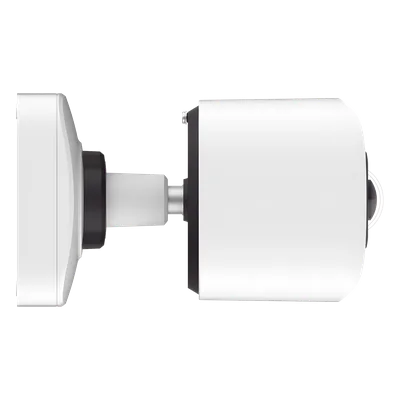Cámara Bullet Mini Panorámica 180° AI / 4K UHD / Super WDR 120dB / Micrófono Integrado / IP67-IK10 / PoE / 1TB / Analítica IA 8 Modos