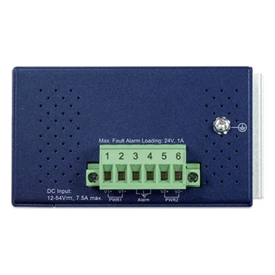 Convertidor de Medios PoE Industrial / 10G SFP+ y 10GBASE-T / PoE++ 95W / -40 a 75°C (-40 a 167°F) / SNMPv3, VLAN, ERPS, QoS / Dual Alimentación 12-54V