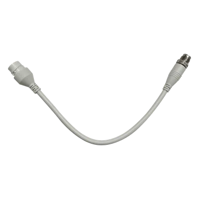 Adaptador de Red Industrial / RJ45 a M12 D-Code Macho / 4-Pines / Cable 200 mm / Rango Térmico -15 a 80°C / Diseño Angular