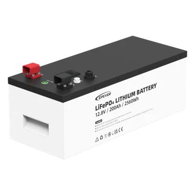 Batería de Litio LiFePO4 / 12.8 Vcc / 200 Ah / 2.56 kWh / LCD Local / Serie 4 Unidades