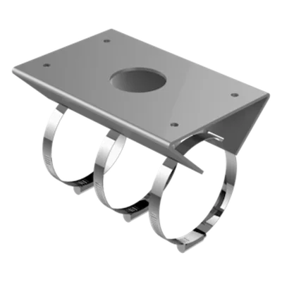 Montaje de Poste para Exterior / Brazo Extensible 305mm (12 pulgadas) / Aleación de Aluminio / IP66 / Compatible con 30+ Modelos PTZ