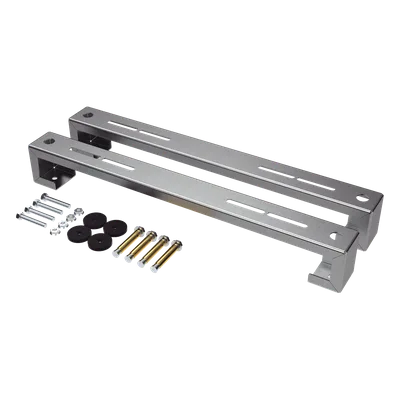 Base para Unidad Externa Minisplit / Capacidad 1 a 3 Toneladas / Ajustable en Altura y Ángulo / Acero Galvanizado y Aluminio / Sistema Antivibraciones