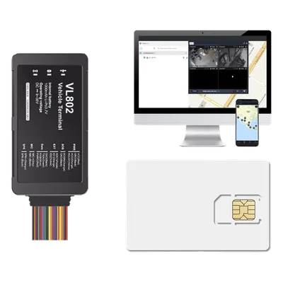 Kit localizador vehicular / 4G LTE / BLE / RS485 / Audio bidireccional / SIM incluida / Sensor ultrasónico compatible