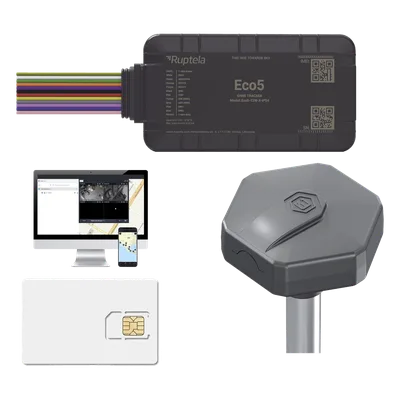 Kit de Rastreo Vehicular / Sensor BLE Nivel Combustible / LTE Cat1 & LTE-M / GNSS U-blox / IP54 & IP68 / Batería de Respaldo / 3.28 ft x 3.28 ft x 3.28 ft