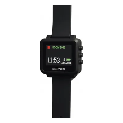 Reloj Receptor Inalámbrico de Muñeca / Display LCD a Color / Batería Recargable / Almacena 3000 Caracteres / Radiofrecuencia 433 MHz