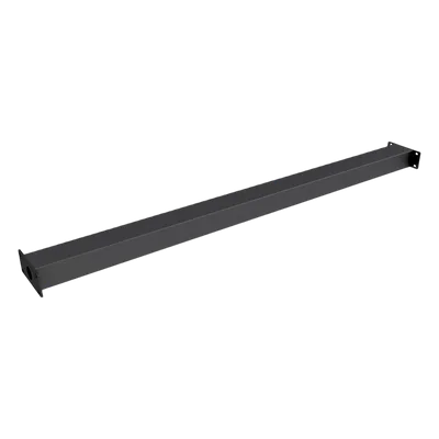Perfil Rectangular de Interconexión / Acero 1200 mm (3.9 ft) / Ancho 56 mm (2.2 ft) / Soporte 100 mm (3.9 ft) x 40 mm (1.6 ft) / Radio de Esquina R4 mm