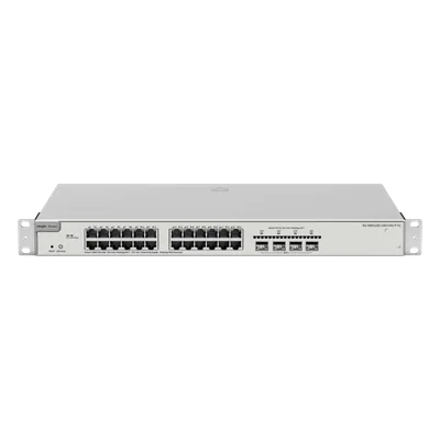 Switch Administrable Capa 3 / 24 Puertos Gigabit PoE+ / 4 SFP+ 10Gb / 370W PoE / 128 Gb/s