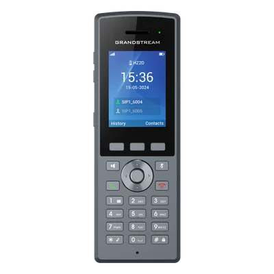 Teléfono IP Inalámbrico DECT / Alcance 400 m (1312.3 ft) Exteriores / IP67 / 20 Cuentas SIP / Pantalla TFT LCD 2.4 Pulgadas / Audio Full HD / Batería 2000 mAh