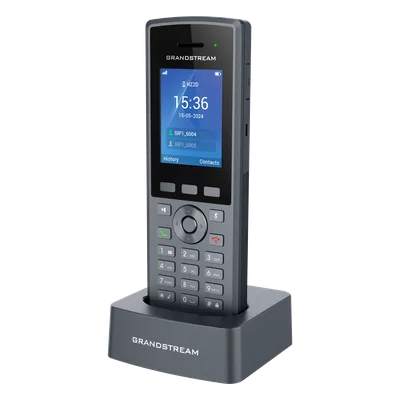 Teléfono IP Inalámbrico DECT / Alcance 400 m (1312.3 ft) Exteriores / IP67 / 20 Cuentas SIP / Pantalla TFT LCD 2.4 Pulgadas / Audio Full HD / Batería 2000 mAh