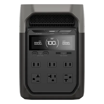Estación de Energía Portátil / 1024 Wh / 6 Salidas AC 1800 W / 4 USB-C 100 W / Carga Solar 500 W / Wi-Fi y Bluetooth