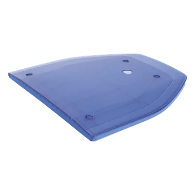 Domo Lateral de Reemplazo / Perfil Bajo / Resistente UV / Color Azul / Compatible con Barra SP216