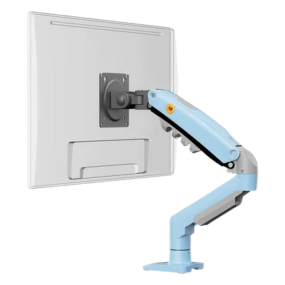 Brazo Ajustable para Monitor / 17" a 30" / Capacidad 9 kg / Rotación 360° / Inclinación +85° a -30° / Giro 180° / Resorte de Gas / Color Azul