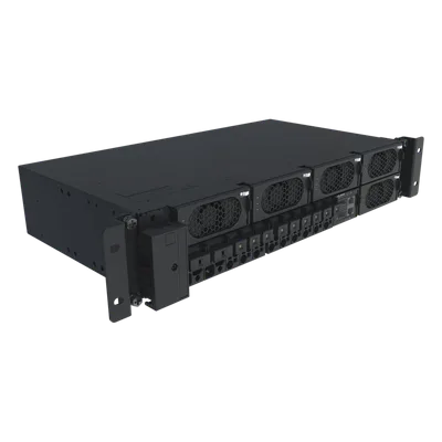 Rectificador Redundante / 2000W / 220-380 VAC Trifásica a -48 VDC / 200A / 2U Rack 19" / -40°C a +65°C / 1.58x0.84x0.28 pies