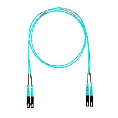 Jumper de Fibra Óptica / Multimodo OM4 50/125 / SC-SC Duplex / OFNR Riser / Aqua / 3 m (9.84 ft)