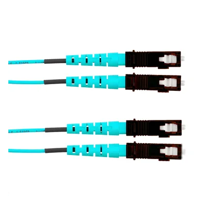 Jumper de Fibra Óptica / Multimodo OM4 50/125 / SC-SC Duplex / OFNR Riser / Aqua / 3 m (9.84 ft)