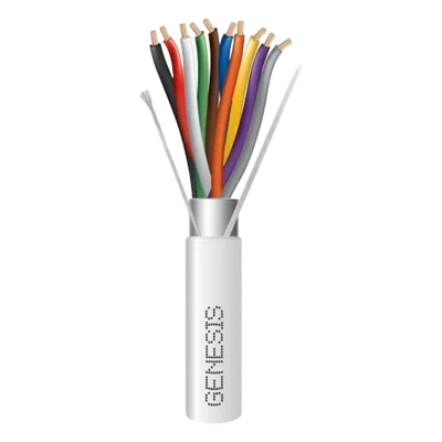 Cable de Cobre / 10 x 18 AWG / 305 m (1000 ft) / Blindado / Plenum / Blanco / CL3P FPLP CMP FT6 / -20°C a 75°C