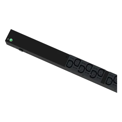 PDU Monitoreable / 24 Salidas C13 y C19 / Entrada NEMA L6-20P / 208 Vca / 20 Amp / Instalación Vertical / Pantalla OLED