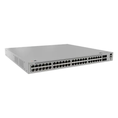 Switch Core/Distribución / 48 Puertos PoE+ Gigabit / 4 SFP+ 10G / PoE Perpetuo / 849 W / Capa 3 / 176 Gbps