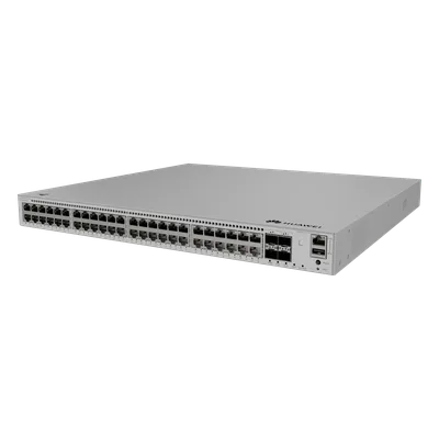 Switch Core/Distribución / 48 Puertos PoE+ Gigabit / 4 SFP+ 10G / PoE Perpetuo / 849 W / Capa 3 / 176 Gbps