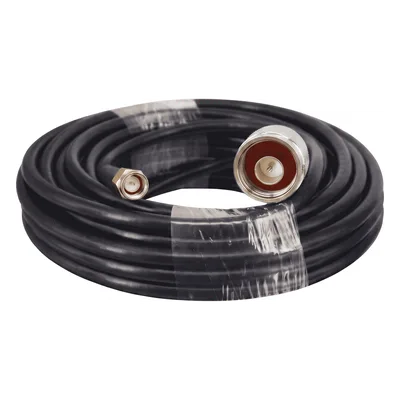 Cable Coaxial / Baja Pérdida / 15 m (49.2 ft) / Diámetro 5 mm / Impedancia 50 Ω / Apantallamiento >90 dB / 5-3000 MHz / Conectores N y SMA Macho